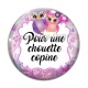 Cabochon Verre - pour une chouette copine