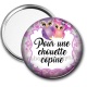 Miroir de poche - pour une chouette copine