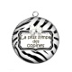 Pendentif Cabochon Argent - la plus sympa des copines