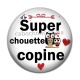Cabochon Résine - super chouette copine