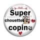 Cabochon Verre - super chouette copine