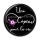 Cabochon Résine - une copine pour la vie
