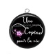 Pendentif Cabochon Argent - une copine pour la vie