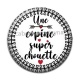 Cabochon Résine - une copine super chouette
