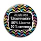 Cabochon Verre - je suis une licornasse