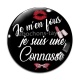 Cabochon Verre - je m'en fou je suis une connasse