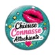 Cabochon Verre - chieuse connasse attachiante