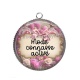 Pendentif Cabochon Argent - mode connasse activé