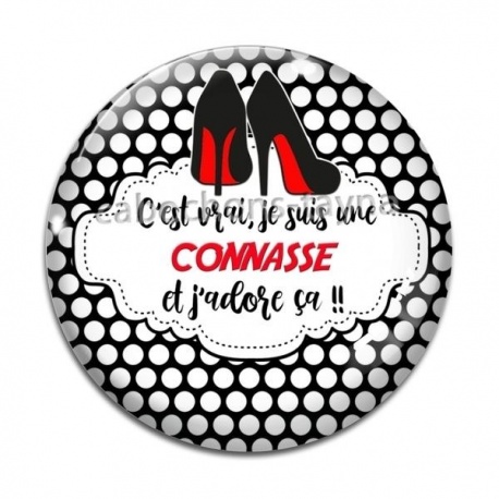 Cabochon Verre - c'est vrai je suis une connasse et j'adore ça