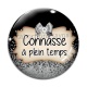 Cabochon Verre - connasse à temps plein
