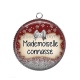 Pendentif Cabochon Argent - mademoiselle connasse