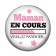 Cabochon Résine - maman en cours 