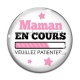 Cabochon Verre - maman en cours 
