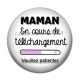 Cabochon Résine - maman en cours 