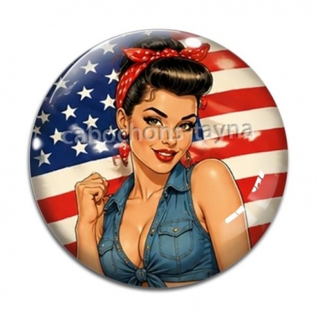 Cabochon Verre - pin up