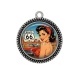 Pendentif Cabochon Argent - pin up
