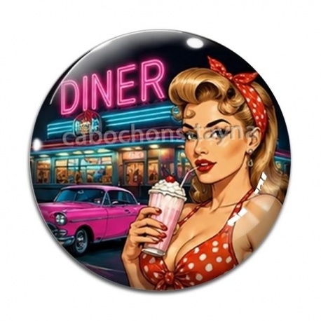 Cabochon Verre - pin up