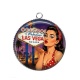 Pendentif Cabochon Argent - pin up
