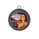 Pendentif Cabochon Argent - pin up
