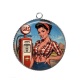 Pendentif Cabochon Argent - pin up