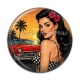 Cabochon Résine - pin up