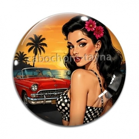 Cabochon Verre - pin up