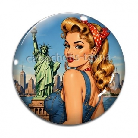 Cabochon Verre - pin up