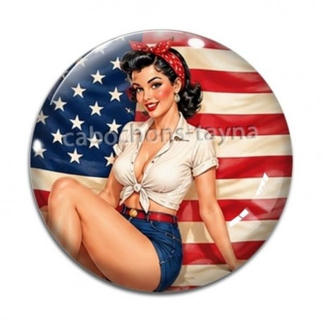 Cabochon Verre - pin up