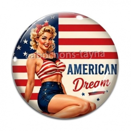 Cabochon Verre - pin up