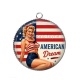 Pendentif Cabochon Argent - pin up