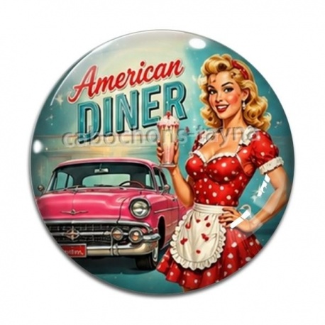 Cabochon Verre - pin up