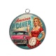 Pendentif Cabochon Argent - pin up