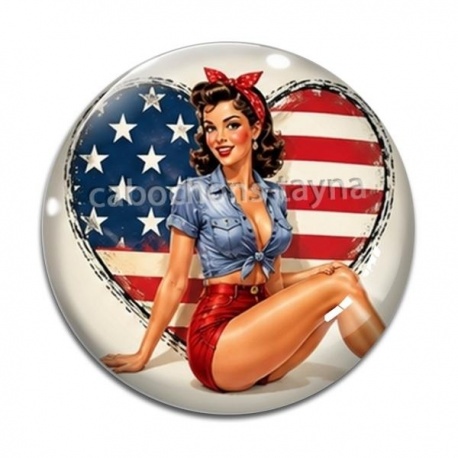 Cabochon Verre - pin up