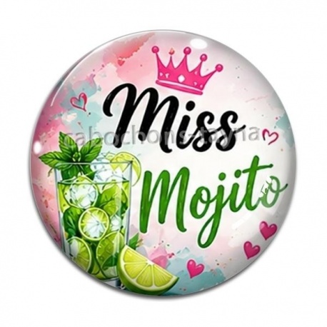 Cabochon Verre - miss mojito