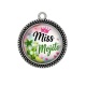 Pendentif Cabochon Argent - miss mojito