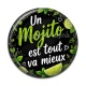 Cabochon Résine - un mojito est tout va mieux