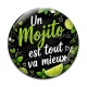 Cabochon Verre - un mojito est tout va mieux
