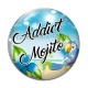 Cabochon Verre - addict mojito