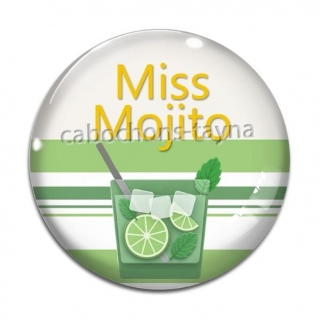 Cabochon Verre - miss mojito