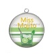 Pendentif Cabochon Argent - miss mojito