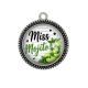 Pendentif Cabochon Argent - miss mojito