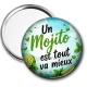 Miroir de poche - un mojito est tout va mieux