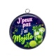Pendentif Cabochon Argent - j'peux pas j'ai mojito