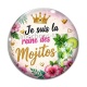 Cabochon Verre - je suis la reine des mojitos