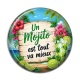 Cabochon Résine - un mojito est tout va mieux