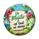 Cabochon Verre - un mojito est tout va mieux