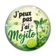 Cabochon Verre - j'peux pas j'ai mojito