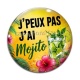 Cabochon Verre - j'peux pas j'ai mojito