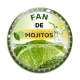 Cabochon Verre - fan de mojito
