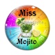 Cabochon Verre - miss mojito